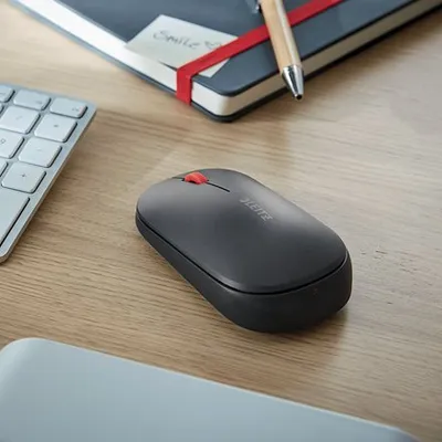 Mouse wireless Leitz Cosy, deri 4000 DPI, Bluetooth RF, gri velvet - 2