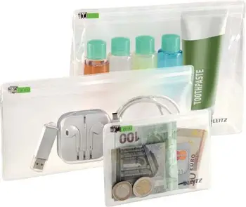 Çantë aksesorësh Leitz Accessory Sleeve 40100000, me zinxhir, kompakte, gri
