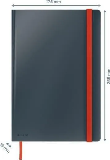 Fletore Leitz Cosy B5, me katrorë, gri - 2