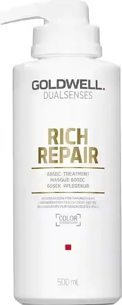 Maskë për flokë për femra Goldwell Dualsenses Rich Repair 60sec Treatment 500ml