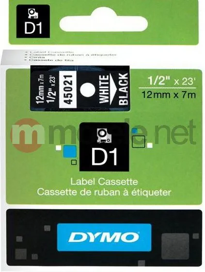 Shirit për printer Dymo S0720610, D1, 12mm x 7m - 1