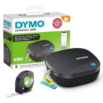 Pajisje etiketimi Dymo LetraTag 200B (LT200B) me Bluetooth, portative, për smartphone, e zezë