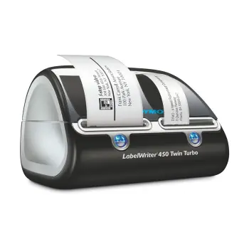LabelWriter Dymo 450 Twin Turbo S0838870 / Dot Matrix / Direct Thermal / 10 fletë/minutë Monokrom / 1 fletë/minutë me ngjyra / USB kabëll / I zi