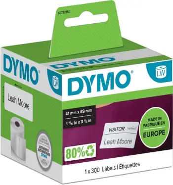 Etiketë Dymo S0722560, e bardhë