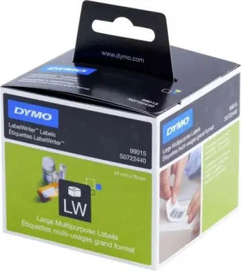 Etiketa vetëngjitëse Dymo 99015 S0722440 54 x 70 mm ngjitje e përhershme, të bardha