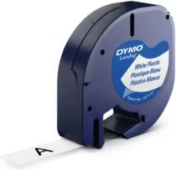 Shirit etiketimi, Dymo, LetraTag 91221 (S0721660), plastik, për pajisje LetraTag, e bardhë