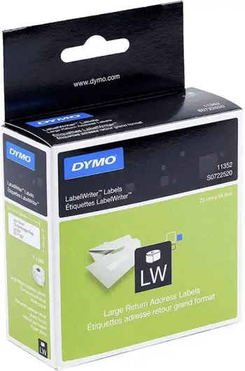 Etiketa letre për printer Dymo, 500 copë