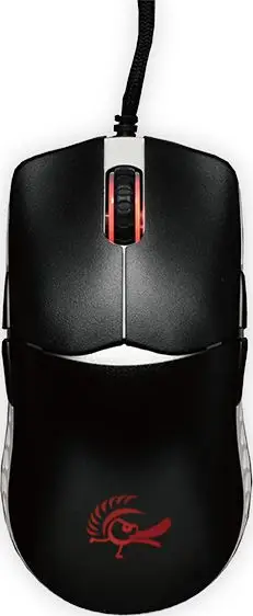 Maus lojërash Ducky Feather, ARGB, Kailh, i zi