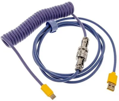 Kabllo Ducky Premicord, USB-C/USB-A, 1,8m, e purpurtë/kaltër - 2