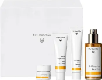 Set për fytyrë dhe buzë Dr. Hauschka Beautiful Face Refreshing Toner për femra, 100ml + 30ml + 75ml + 4.5ml