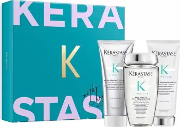 Set për kujdesin e flokëve Kerastase Symbiose Cleansing për femra, 250ml+200ml+200ml