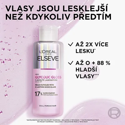 Krem për shkëlqim flokësh L'Oréal Paris Elseve Glycolic Gloss, 200 ml - 3