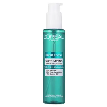 Xhel pastrues për njollat e errëta Bright Reveal Spot Fading Serum-In-Cleanser L'Oréal Paris , 150 ml
