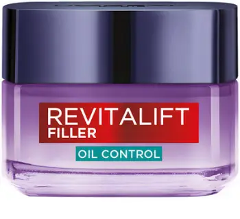 Krem për lëkurë me yndyrë L'Oréal Paris Revitalift Filler Oil Control, 50 ml
