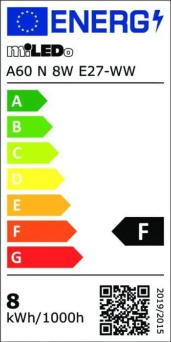 Llambë LED Kanlux E27 A60, 8W, 810lm 3000K, dritë e ngrohtë