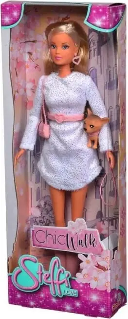 Kukull Simba Steffi me qenush chihuahua, set lojërash, për fëmijë 3+