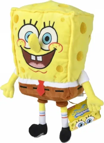 Lodër pelushi Simba Spongebob Squarepants, figurë pelushi, e verdhë