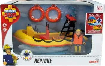 Lodër varkë Simba Fireman Sam Neptune, me figurë, shumëngjyrëshe
