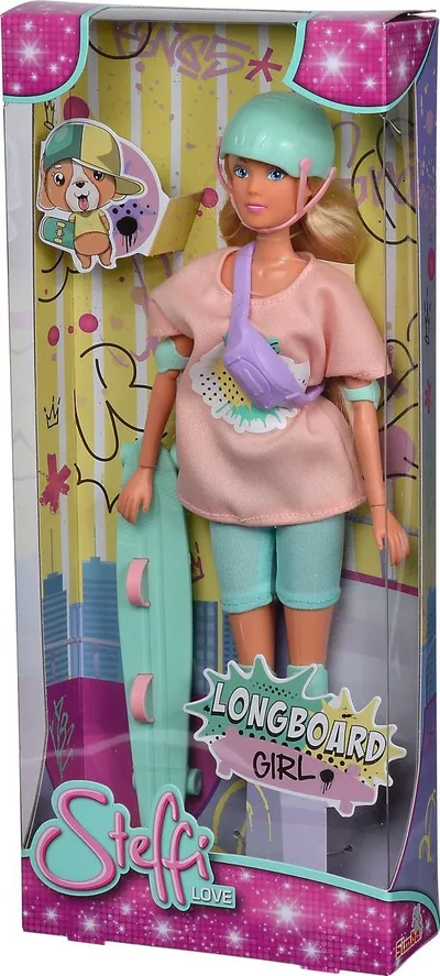 Kukull lodër Steffi Love Longboard Skater Girl Doll - 4