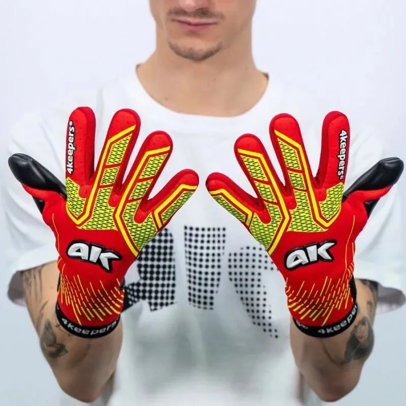 Doreza portieri 4keepers për meshkuj, të kuqe-verdhë - 4