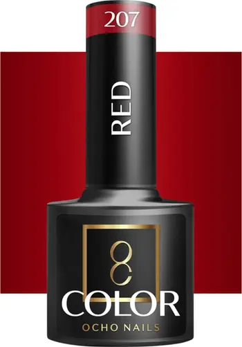 Llak gjysmë-permanent Activeshop OCHO Nails 207, 5 g, i kuq