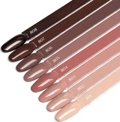 Llaku hibrid për thonj Activeshop Ocho Nails 803, 5 g, kafe - 4