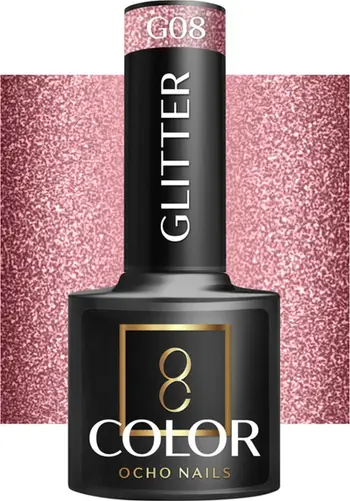 Llak xheli Activeshop Ocho Nails G08, me shkëlqim, 5 g, shumëngjyrësh