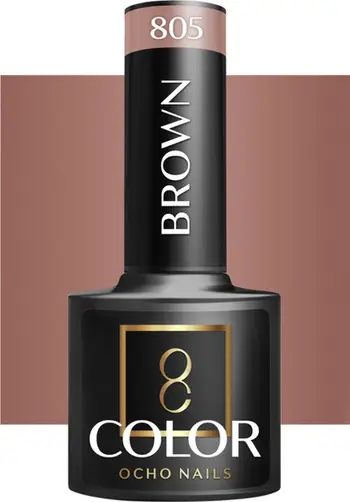 Llaku hibrid për thonj Activeshop OCHO NAILS 805, 5 g, kafe