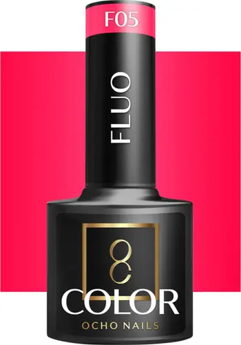 Llaku hibrid për thonj Activeshop OCHO NAILS FLUO F05, 5 g, neon