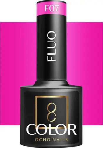 Llak hibrid për thonj Activeshop Ocho Nails Fluo F07, 5 g, neon