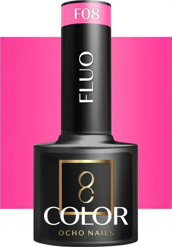 Llak thonjsh hibrid Activeshop Ocho Nails F08, 5 g, fluo