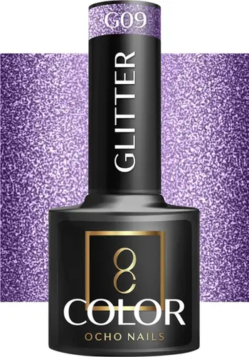 Llak hibrid thonjsh Activeshop OCHO NAILS G09, glitter, 5 g