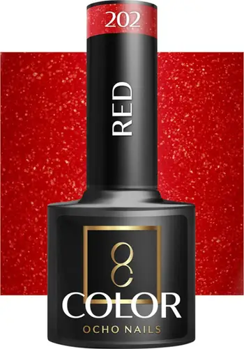 Llak xhel hibrid Activeshop Ocho Nails 202, 5 g, i kuq