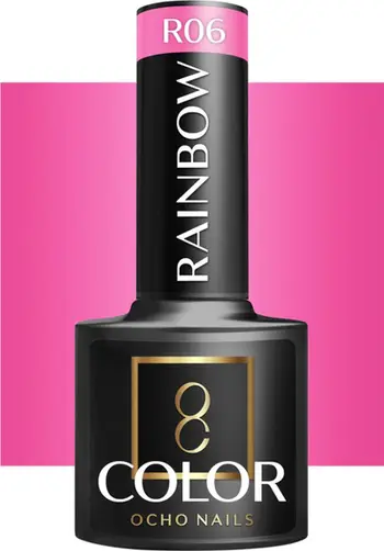 Llak gjysmë-permanent Activeshop OCHO NAILS Rainbow R06, 5 g, shumëngjyrësh