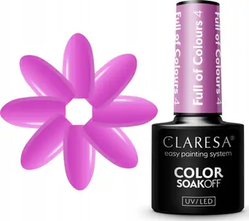 Smalti hibrid për thonj Activeshop Claresa Full of Colours 4, 5g, ngjyrë e gjallë