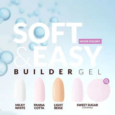 Xhel ndërtues për thonj Claresa Soft Easy, 45g, vetënivelues, bezhë e hapur - 4