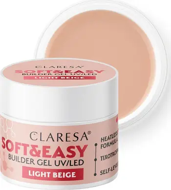 Xhel ndërtues për thonj Activeshop Claresa Soft&amp;Easy, 12g, bezhë e çelët