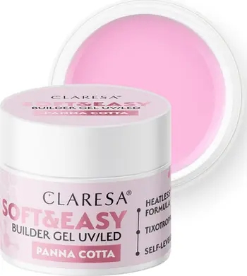 Xhel ndërtues për thonj Activeshop Claresa Soft&amp;Easy Panna Cotta, 90g, nude