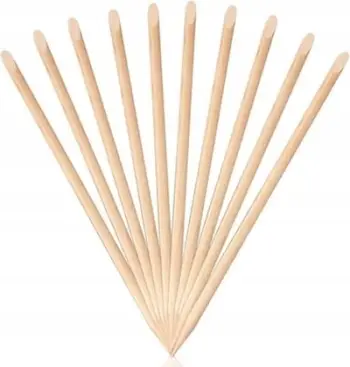 Shkopinj druri portokalli për manikyr Sticks, 10 copë, 11 cm