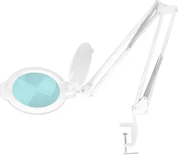 Lampë zmadhimi LED Activeshop Glow Moonlight 8012/5, për banak, e bardhë
