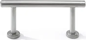 Mbështetëse këmbësh për floktarë Gabbiano 90, çelik inox, argjend