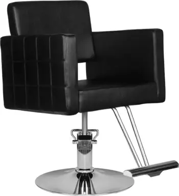 Karrige frizerie Activeshop Hair System HS33, rregullim lartësie, e zezë