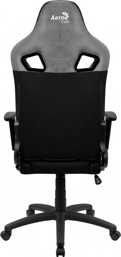 Karrige lojërash AeroCool EARL AeroSuede, 150 kg, e zezë/e hirtë - 7