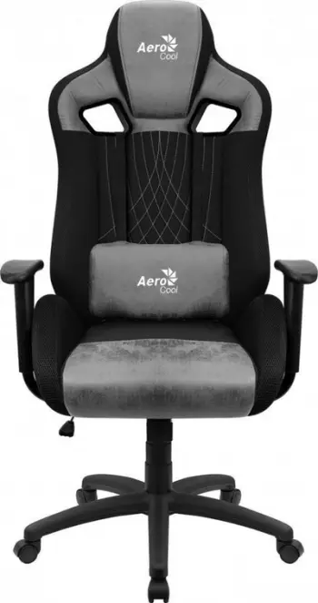 Karrige lojërash AeroCool EARL AeroSuede, 150 kg, e zezë/e hirtë