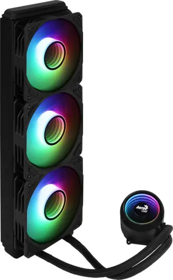 Ftohës me ujë AeroCool PGS Mirage L360 ARGB, 394mm, 550W TDP, i zi