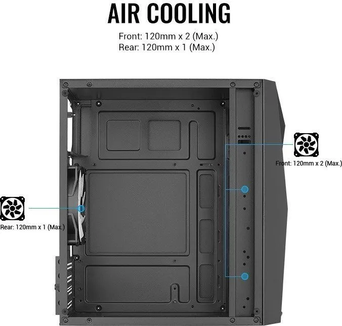 Kasë Aerocool Raider Mini, Mini Tower - 5