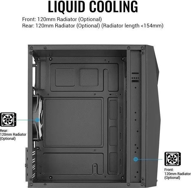 Kasë Aerocool Raider Mini, Mini Tower - 6