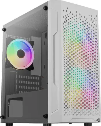 Kasë Aerocool Trinity Mini RGB, e bardhë, Mini Tower