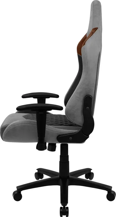 Karrige lojërash Aerocool DUKE AeroSuede, 150kg, 90-180°, e zezë/e kaftë/e hirtë - 4