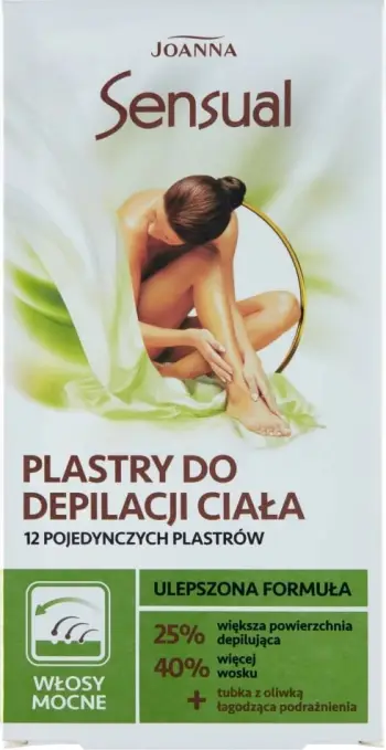 Shirita për depilimin e fytyrës Joanna Sensual Aloe, 12 copë